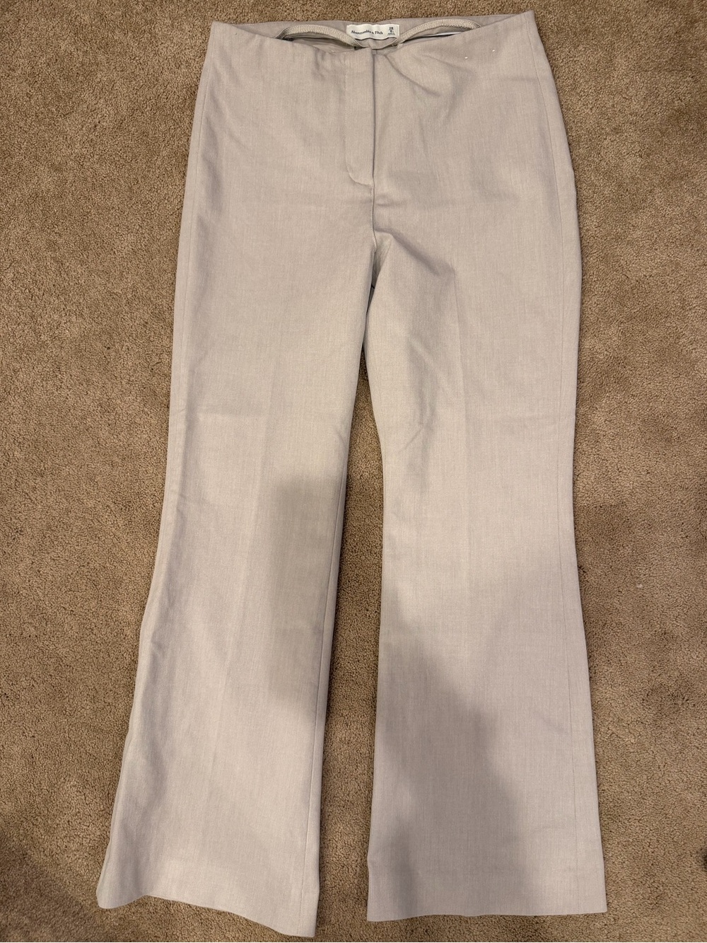 Abercrombie & Fitch Light Gray Men’s Dress Pants - Wide Leg